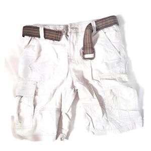 Cargo Shorts DKNY Cream Size 12